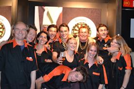 Darts legend Bobby George poses with DLKW Lowe