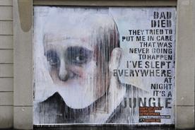 Graffiti artists tell stories of young homeless people in East London