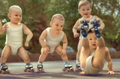 Evian: roller babies ad wins spot in the Guinness Book of Records