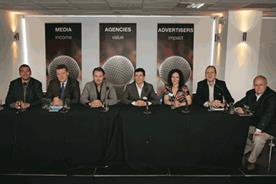News International's panellists and chair Roger Parry (right) host The Big Media debate