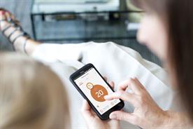 British Gas: the Hive app being used by a consumer