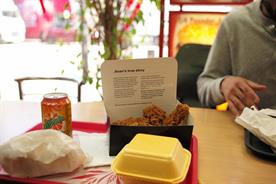 Is putting #knifefree ads in chicken shops 'crude' and 'offensive'?