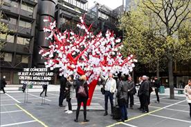 Passers-by were invited to read the poems, as well as contribute their own