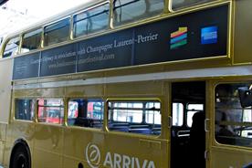 The branded bus will transport guests to each venue 