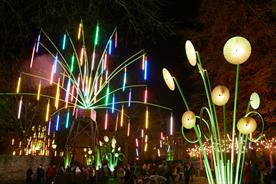 The Garden of Light installation will take over Leicester Square (Image: Matthew Andrews) 