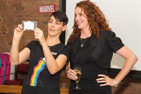 Selfie-made: the Unruly co-founder Wood (l) paid tribute to the ‘passion’ and ‘de­termination’ of News UK’s Brooks (r)