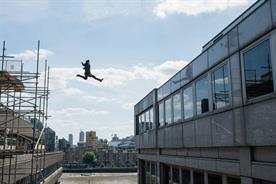 Paramount Pictures tempts Londoners to jump 18 feet