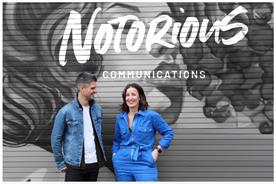 Co-founders Nik Wheatley and Jessica Scott met working at ITV (image: Notorious Communications)