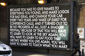 Brands can be 'flag bearers of hope' when governments fail us, artist Robert Montgomery believes