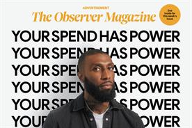 Google: in ad takeover of The Observer Magazine for #SpendBlack