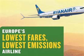 Ryanair ads banned over 'lowest emissions' claim