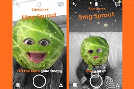 Sainsbury's and Snapchat want to turn consumers into singing brussels sprouts this Christmas