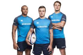 The players will be involved in the brand's new campaign, Samsung School of Rugby