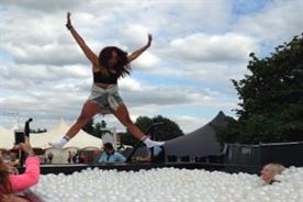 Sony Xperia's dry pool at Virgin Media's 2014 Louder Lounge