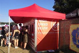 Virgin Media opted for a selfie-style activation at V Festival last month 