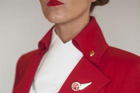 Virgin Atlantic uniforms by Vivienne Westwood