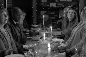 Waitrose covers an English village with snow in arty, black-and-white Christmas ad