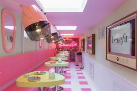 The truck's interior has been inspired by a 1950s salons