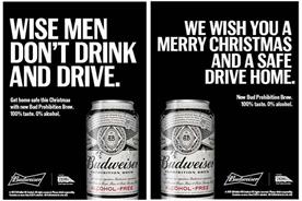 Budweiser's booze-free beer Prohibition stars in anti-drink drive Christmas campaign
