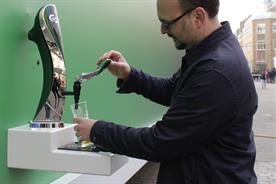 Carlsberg poster: it includes a beer font