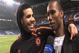 Musician Drake and former Chelsea striker Didier Drogba