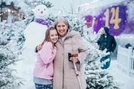 A classic white Christmas was created in Woolwich yesterday (14 December)