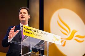 Liberal Democrats: pulls give party 9% of the UK vote, behind UKIP