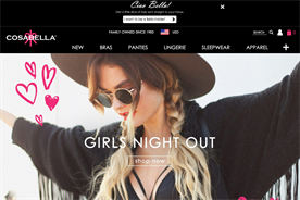 Cosabella: Ascend AI tested the homepage header, button colour, image size, and call-to-action placement