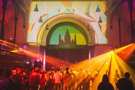 The party took place at Round Chapel in Hackney