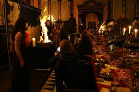 Guests were surprised with theatrics throughout the evening