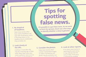 Facebook press ads offer tips on how to spot fake news
