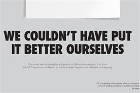 Gallaher: plain tobacco packaging ad is banned