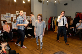 Actors performed immersive theatre at the hotel