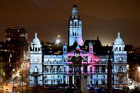 Creative production studio Found showcased musician Labrinth's latest single Let it Be with a choreographed 3D light show in Glasgow