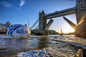 Land Rover kicked off its Rugby World Cup campaign with a Thames stunt