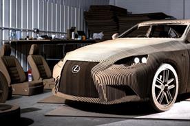 Lexus fashions fully driveable real-size origami car replica