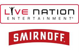 Smirnoff forms 'multi-year' partnership with Live Nation
