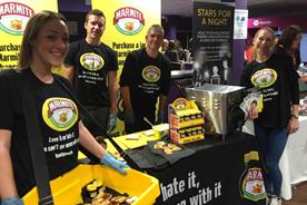 Students can grab a sample of Marmite on toast at freshers' fairs (@harrietkeogh)