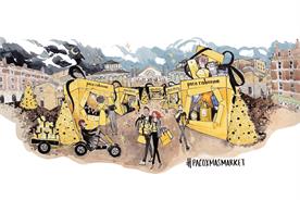 Paco Rabanne opens Christmas markets with 'golden blasts of glitter'
