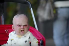 The top 13 most-shared scary ads of 2015 is topped by the scary baby