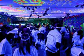 The party ended in the ‘commuter mosquito pit’ with a performance from a live band 