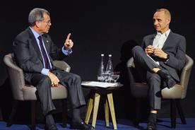Sir Martin Sorrell (left): the chief executive of WPP talks to Evan Davis at Ham Yard