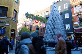 Lurpak targets 'food lovers' with giant Christmas tree