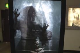 A poster jumped to life to shock cinema-goers