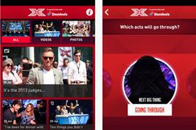 The X Factor app: sponsored by Domino's
