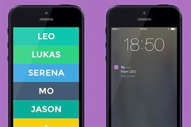 The Yo app: can be downloaded on the Android app store