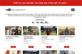 YouTube: runs Greatest Ad poll