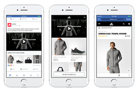 Facebook continues its video push with shoppable ad format for mobile