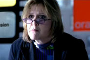 Orange 'carrie fisher gold spot' by Mother London