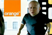 Orange 'verne troyer gold spot' by Mother London